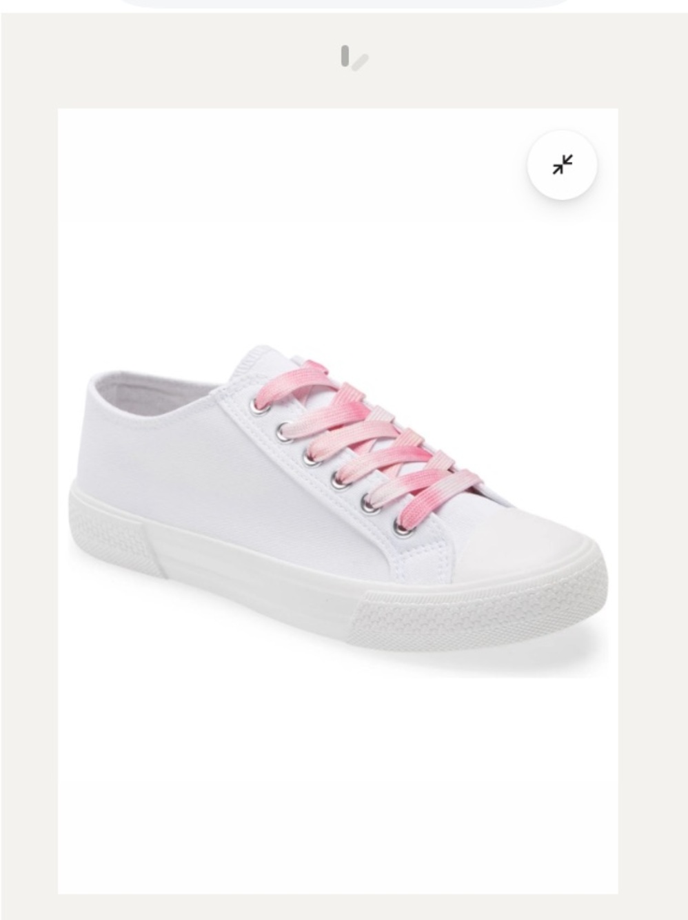 BP White Tie-Dye Pink Greta Fab Low Top Sneakers Gym Shoe Women’s Sz 9 Nordstrom